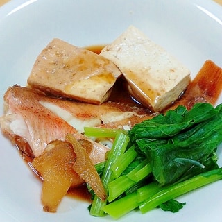 赤魚と豆腐の煮付け